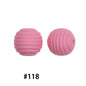 Honeycomb 15mm Silicone Beads Solid Color Textured Matte Finish 50pcs
