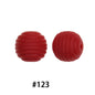 Honeycomb 15mm Silicone Beads Solid Color Textured Matte Finish 50pcs