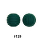 Honeycomb 15mm Silicone Beads Solid Color Textured Matte Finish 50pcs