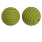 Honeycomb 15mm Silicone Beads Solid Color Textured Matte Finish 50pcs