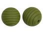 Honeycomb 15mm Silicone Beads Solid Color Textured Matte Finish 50pcs