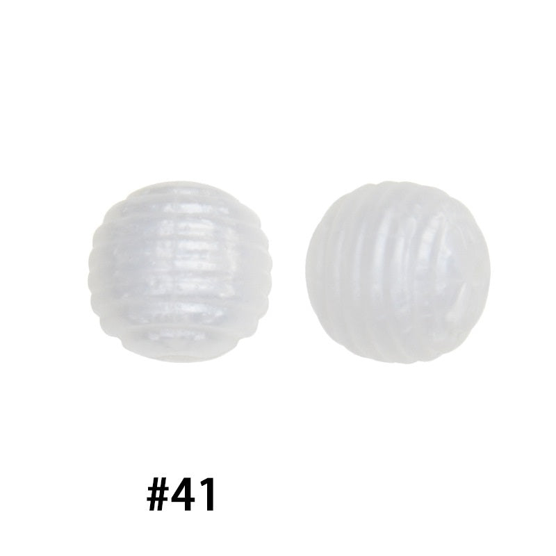Honeycomb 15mm Silicone Beads Solid Color Textured Matte Finish 50pcs