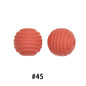 Honeycomb 15mm Silicone Beads Solid Color Textured Matte Finish 50pcs