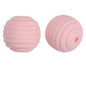 Honeycomb 15mm Silicone Beads Solid Color Textured Matte Finish 50pcs