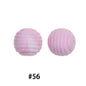 Honeycomb 15mm Silicone Beads Solid Color Textured Matte Finish 50pcs