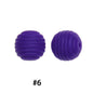 Honeycomb 15mm Silicone Beads Solid Color Textured Matte Finish 50pcs