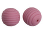 Honeycomb 15mm Silicone Beads Solid Color Textured Matte Finish 50pcs