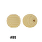 Honeycomb 15mm Silicone Beads Solid Color Textured Matte Finish 50pcs