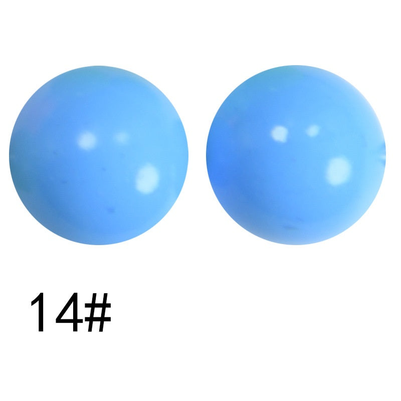 15mm Liquid Skiny Silicone Beads 14
