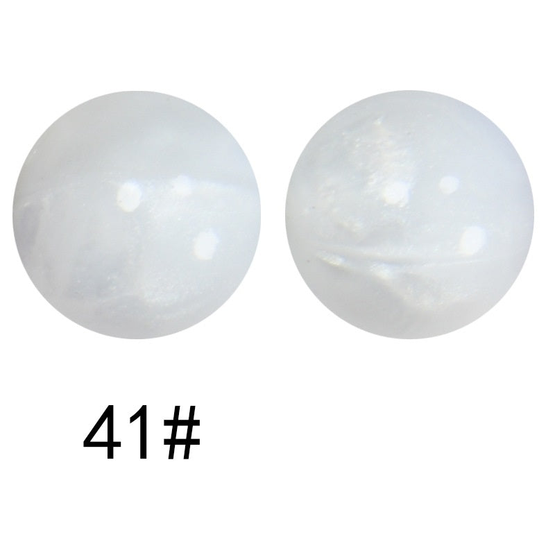 15mm Liquid Skiny Silicone Beads 41
