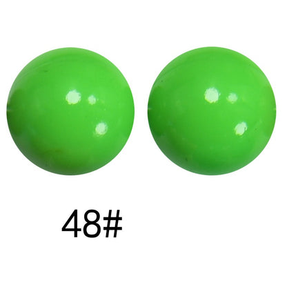 15mm Liquid Skiny Silicone Beads 48