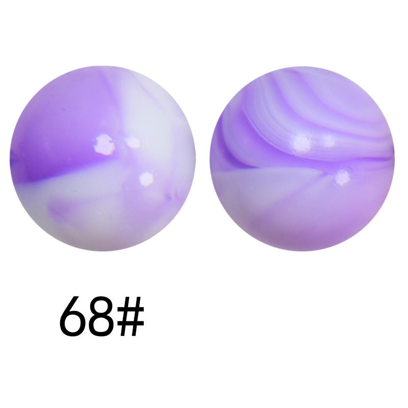 15mm Liquid Skiny Silicone Beads 68