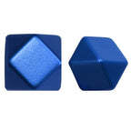 Metallic Hexagon 14mm and 15mm Silicone Beads Glossy Finish 50pcs 19
