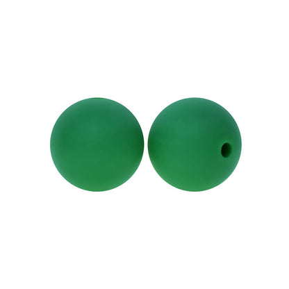 50pcs 12mm Round Silicone Beads Multi Color Solid Colors
