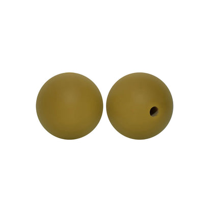 50pcs 12mm Round Silicone Beads Multi Color Solid Colors