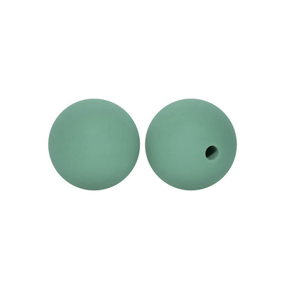 50pcs 12mm Round Silicone Beads Multi Color Solid Colors
