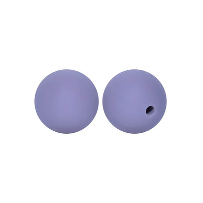 50pcs 12mm Round Silicone Beads Multi Color Solid Colors