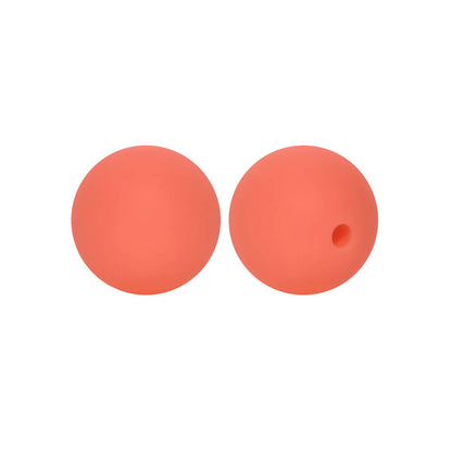 50pcs 12mm Round Silicone Beads Multi Color Solid Colors