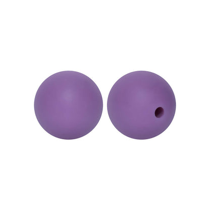 9mm Silicone Beads Solid Colors Matte Finish 50pcs