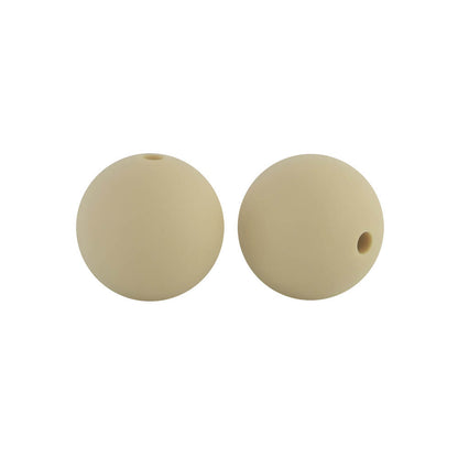 19mm Silicone Beads Solid Color Multi Color Mix 50pcs