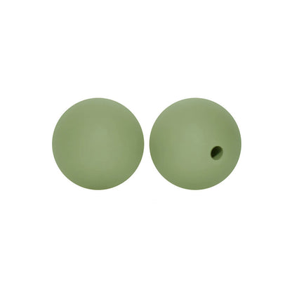 50pcs 12mm Round Silicone Beads Multi Color Solid Colors