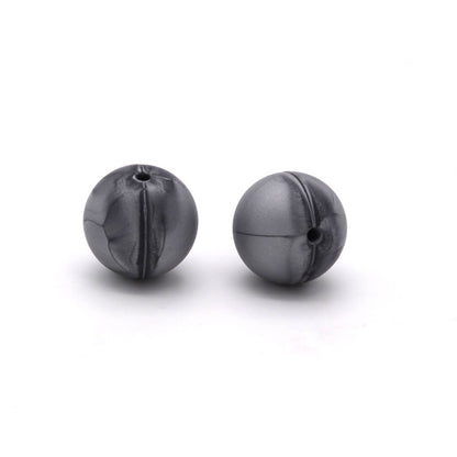 9mm Silicone Beads Solid Colors Matte Finish 50pcs
