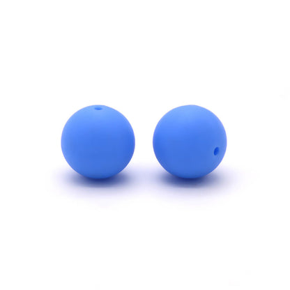 19mm Silicone Beads Solid Color Multi Color Mix 50pcs