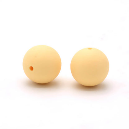 19mm Silicone Beads Solid Color Multi Color Mix 50pcs