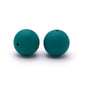 9mm Silicone Beads Solid Colors Matte Finish 50pcs