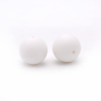 9mm Silicone Beads Solid Colors Matte Finish 50pcs