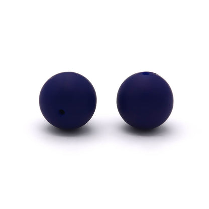 19mm Silicone Beads Solid Color Multi Color Mix 50pcs