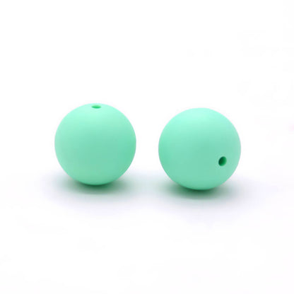 50pcs 12mm Round Silicone Beads Multi Color Solid Colors