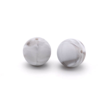 50pcs 12mm Round Silicone Beads Multi Color Solid Colors