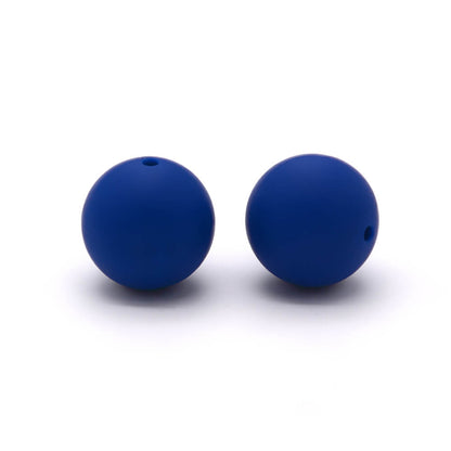 9mm Silicone Beads Solid Colors Matte Finish 50pcs