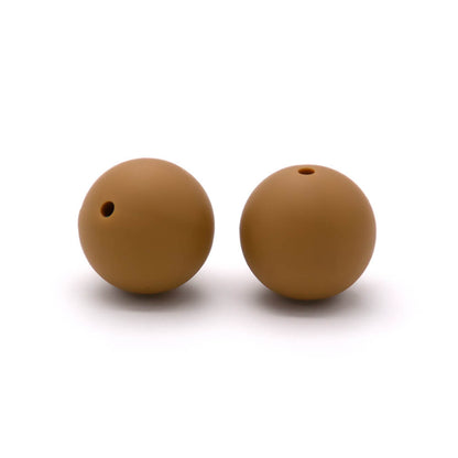 9mm Silicone Beads Solid Colors Matte Finish 50pcs