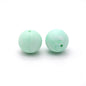 19mm Silicone Beads Solid Color Multi Color Mix 50pcs