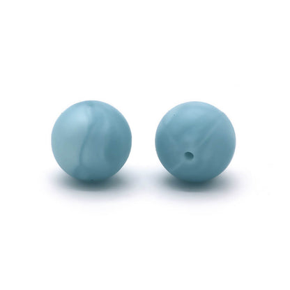 9mm Silicone Beads Solid Colors Matte Finish 50pcs