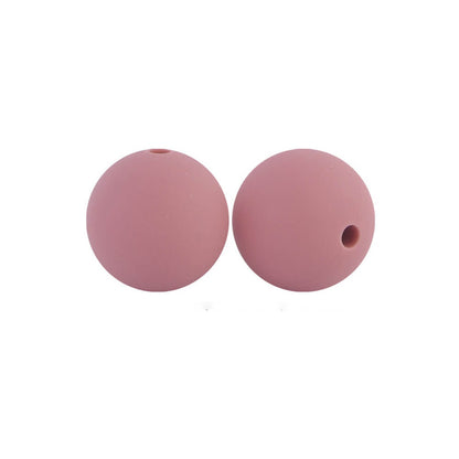 19mm Silicone Beads Solid Color Multi Color Mix 50pcs