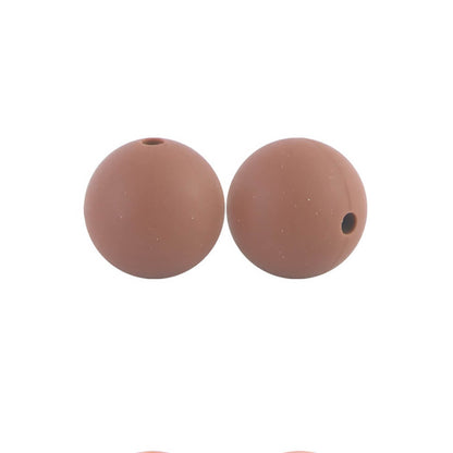 50pcs 12mm Round Silicone Beads Multi Color Solid Colors
