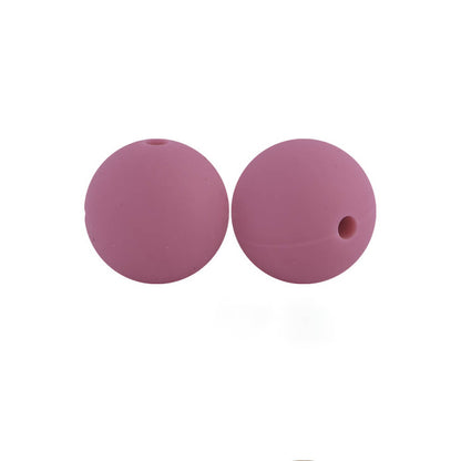 9mm Silicone Beads Solid Colors Matte Finish 50pcs