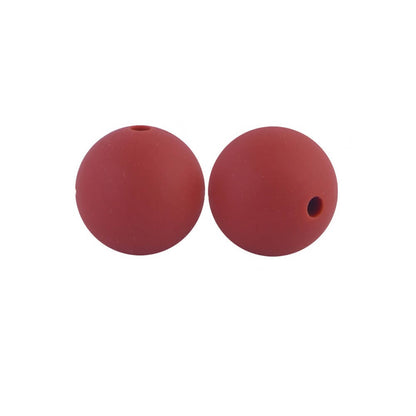 19mm Silicone Beads Solid Color Multi Color Mix 50pcs