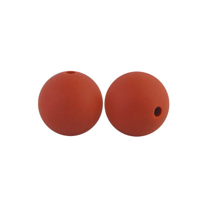 19mm Silicone Beads Solid Color Multi Color Mix 50pcs