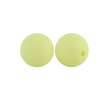 9mm Silicone Beads Solid Colors Matte Finish 50pcs