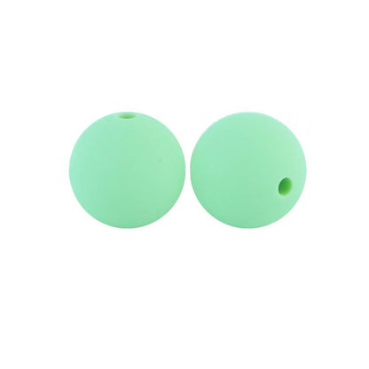 50pcs 12mm Round Silicone Beads Multi Color Solid Colors