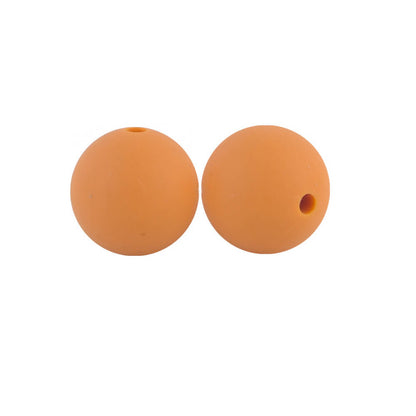 9mm Silicone Beads Solid Colors Matte Finish 50pcs