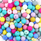 15mm Silicone Beads Solid Color Matte Finish 50pcs 150 Color Options 8