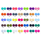 15mm Silicone Beads Solid Color Matte Finish 50pcs 150 Color Options 2