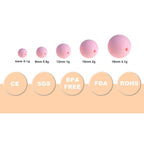 15mm Silicone Beads Solid Color Matte Finish 50pcs 150 Color Options 6