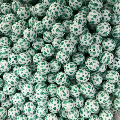 16 Halloween Printed Silicone Beads