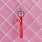 PVC Leather Rope Keychain Red I WANT YOU Embossed Lightbulb Charm 8